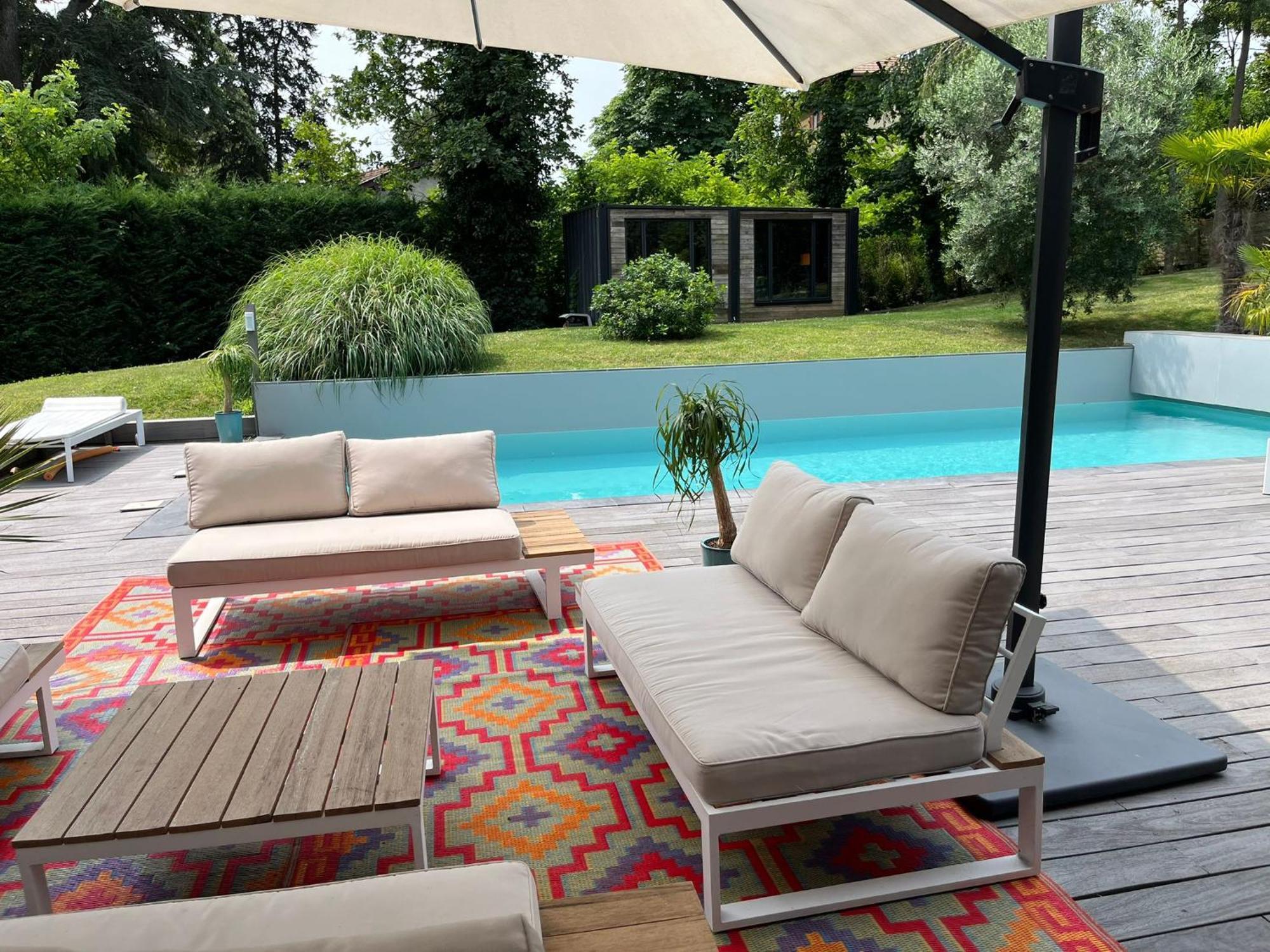 Villa Piscine A Proximite De Lyon Chaponost Exterior foto